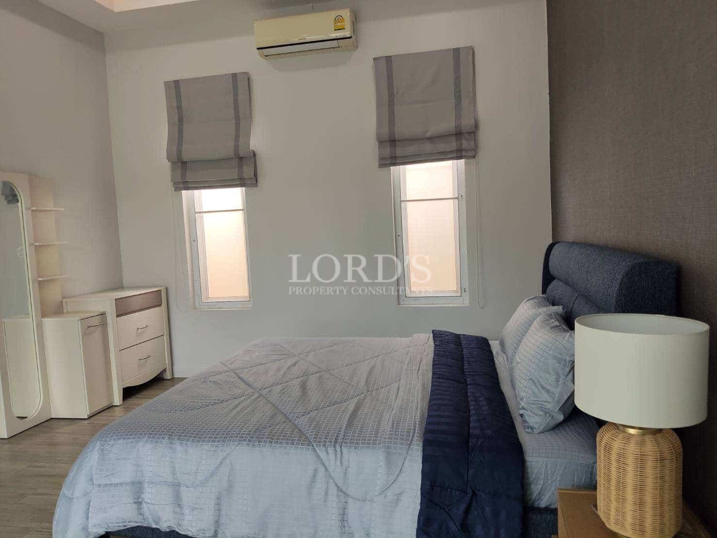 Cozy bedroom with modern furnishings