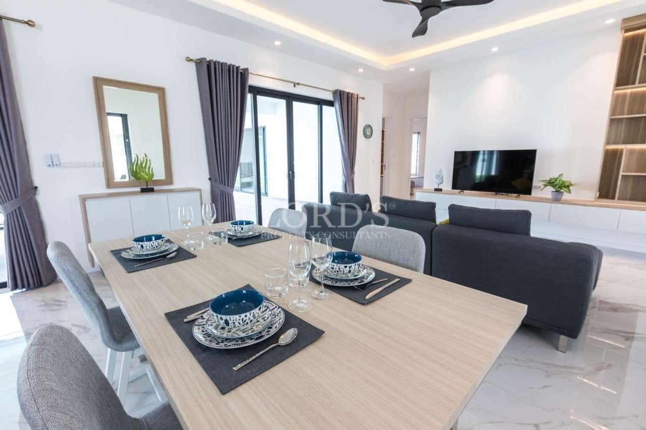 Modern dining area with elegant decor