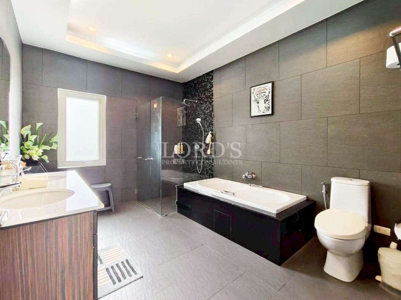 Modern bathroom with sleek design