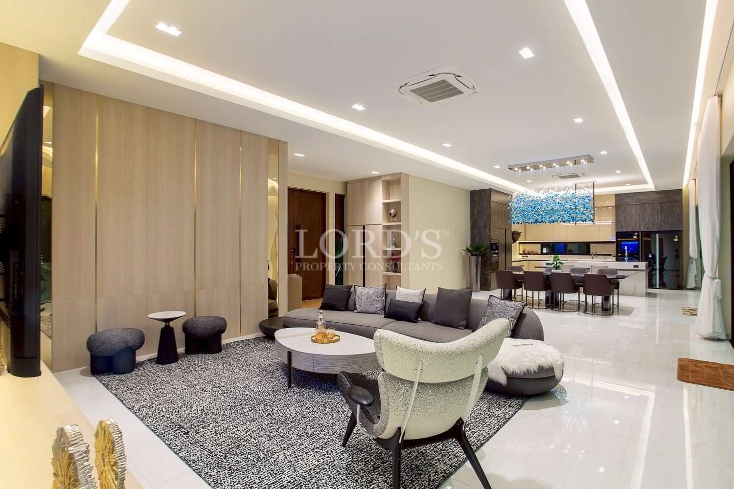 Modern living room with elegant decor