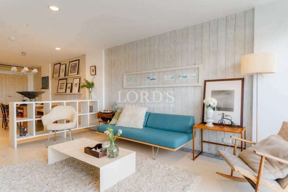 Modern living room with stylish decor