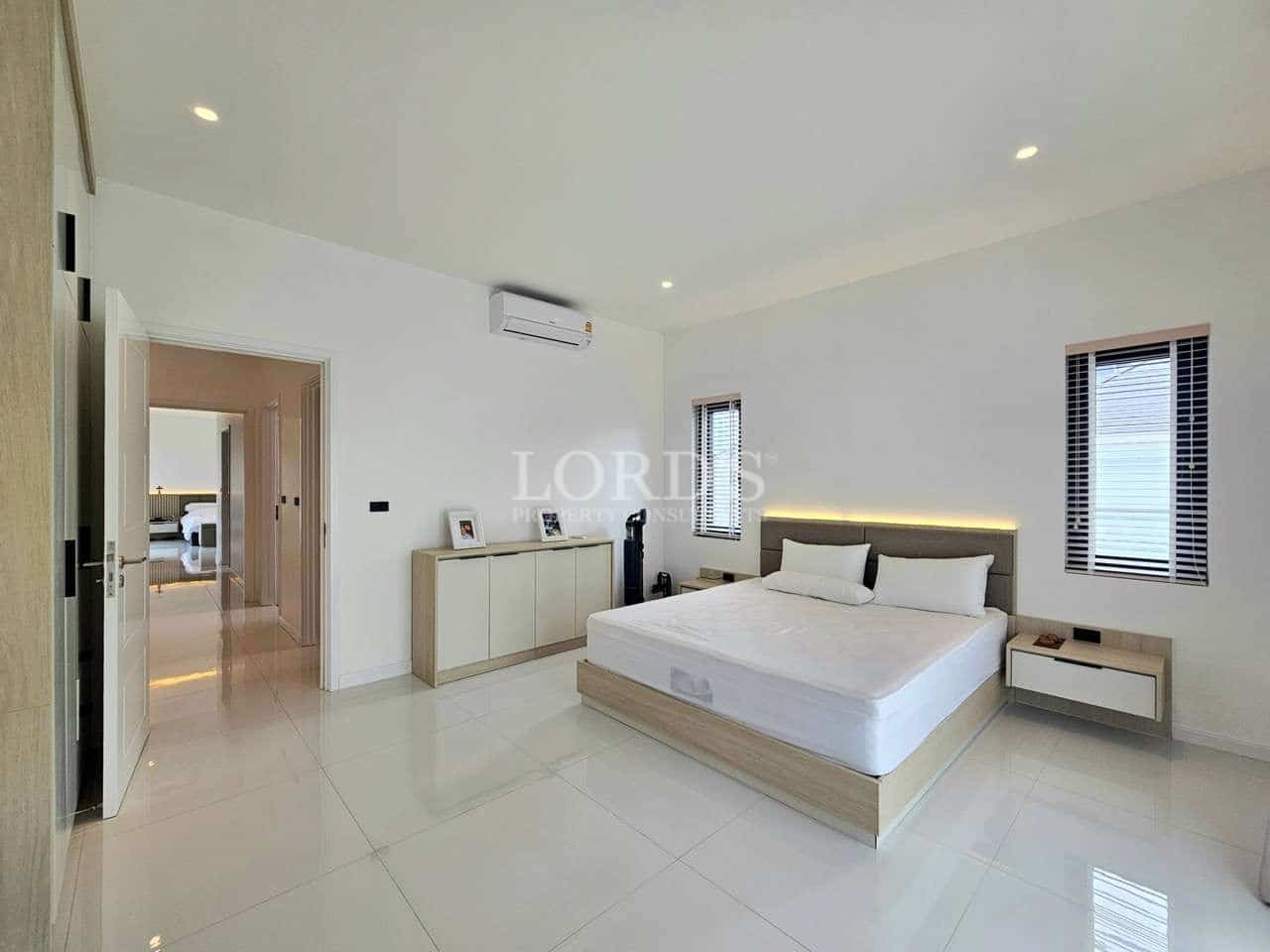 Modern bedroom with minimalist design