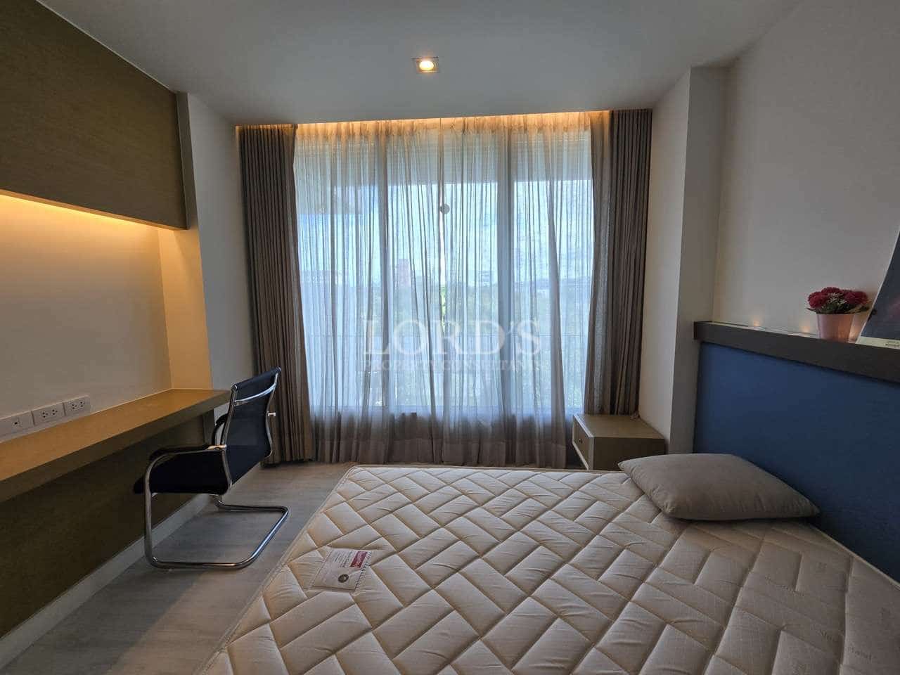 Modern bedroom with natural light