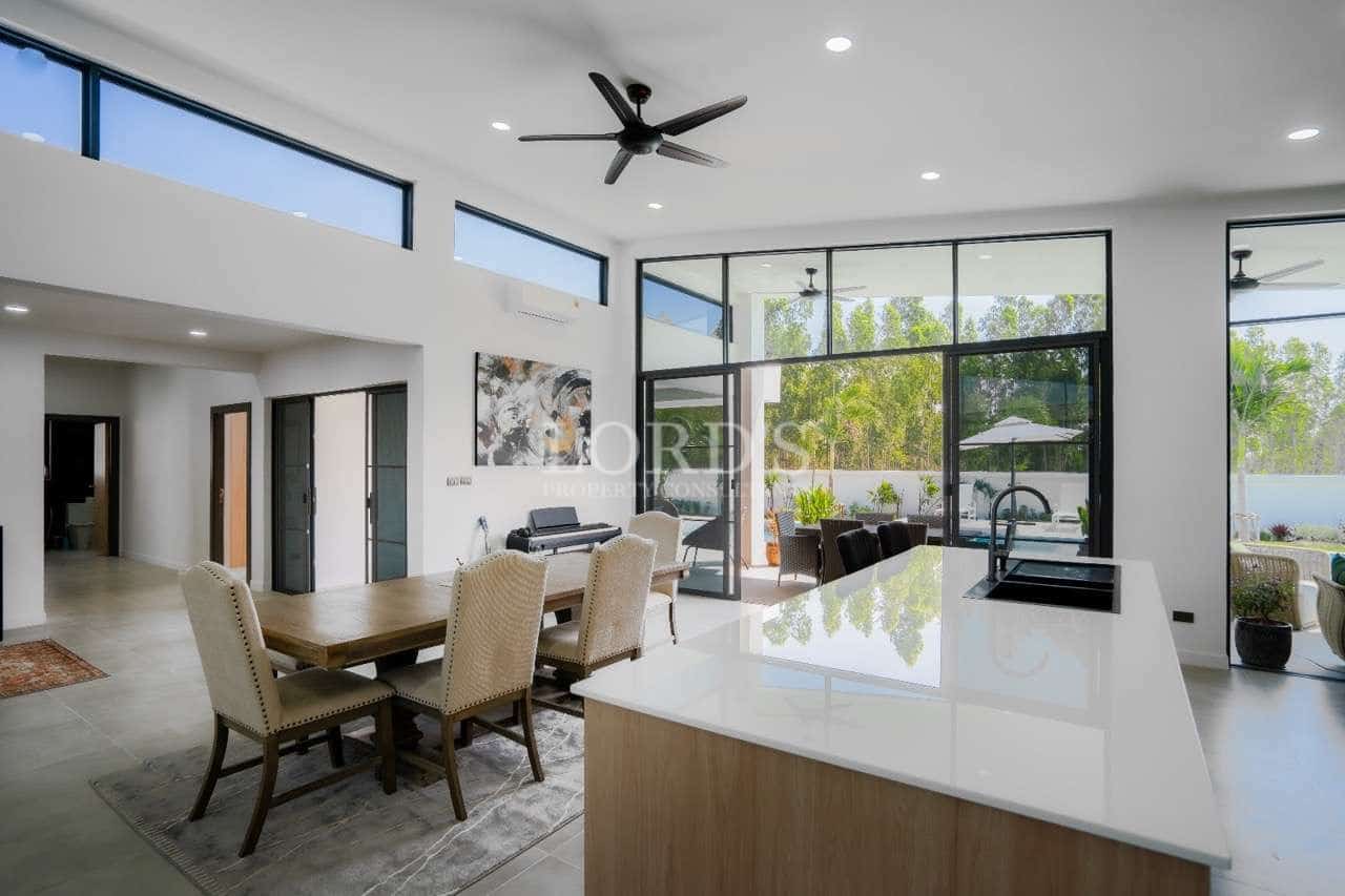 Modern open-concept living space interior