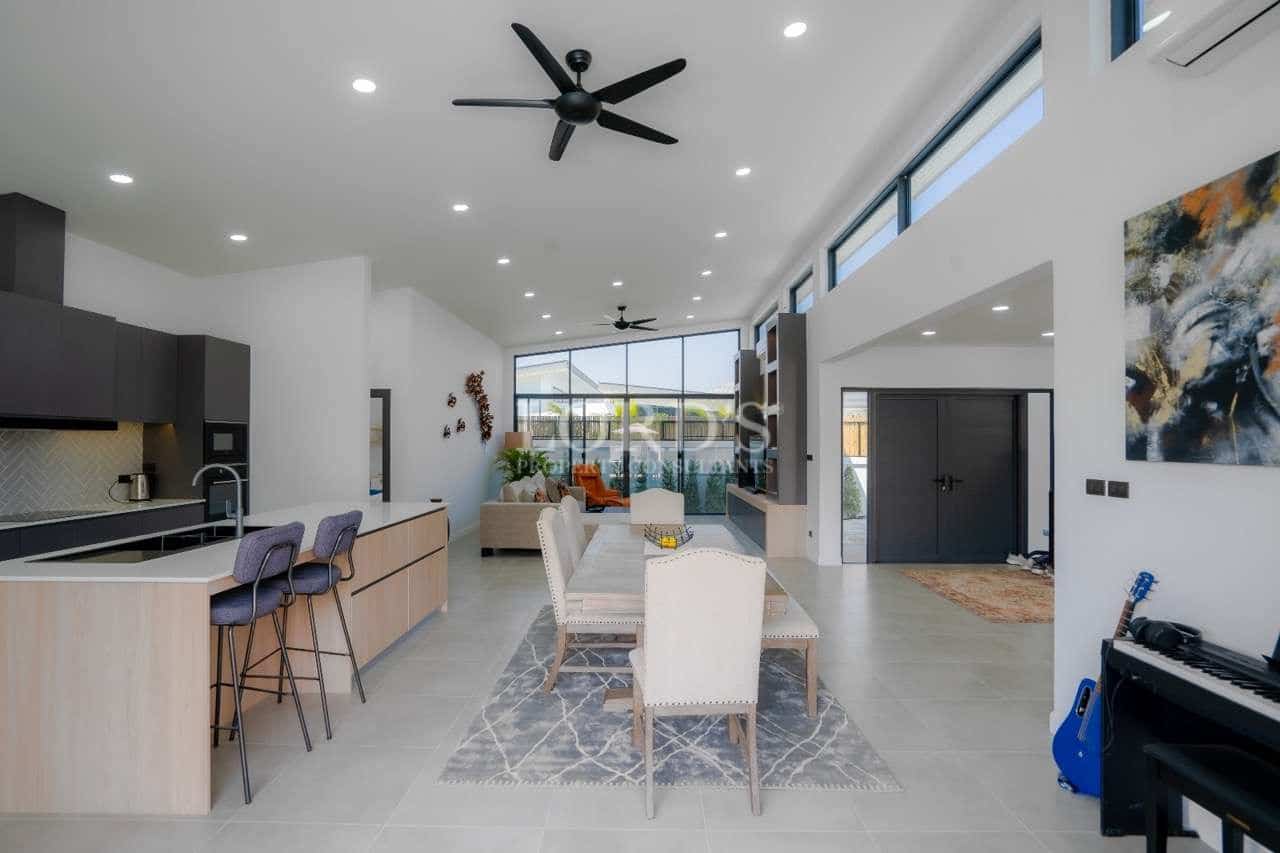 Modern open-concept living space interior