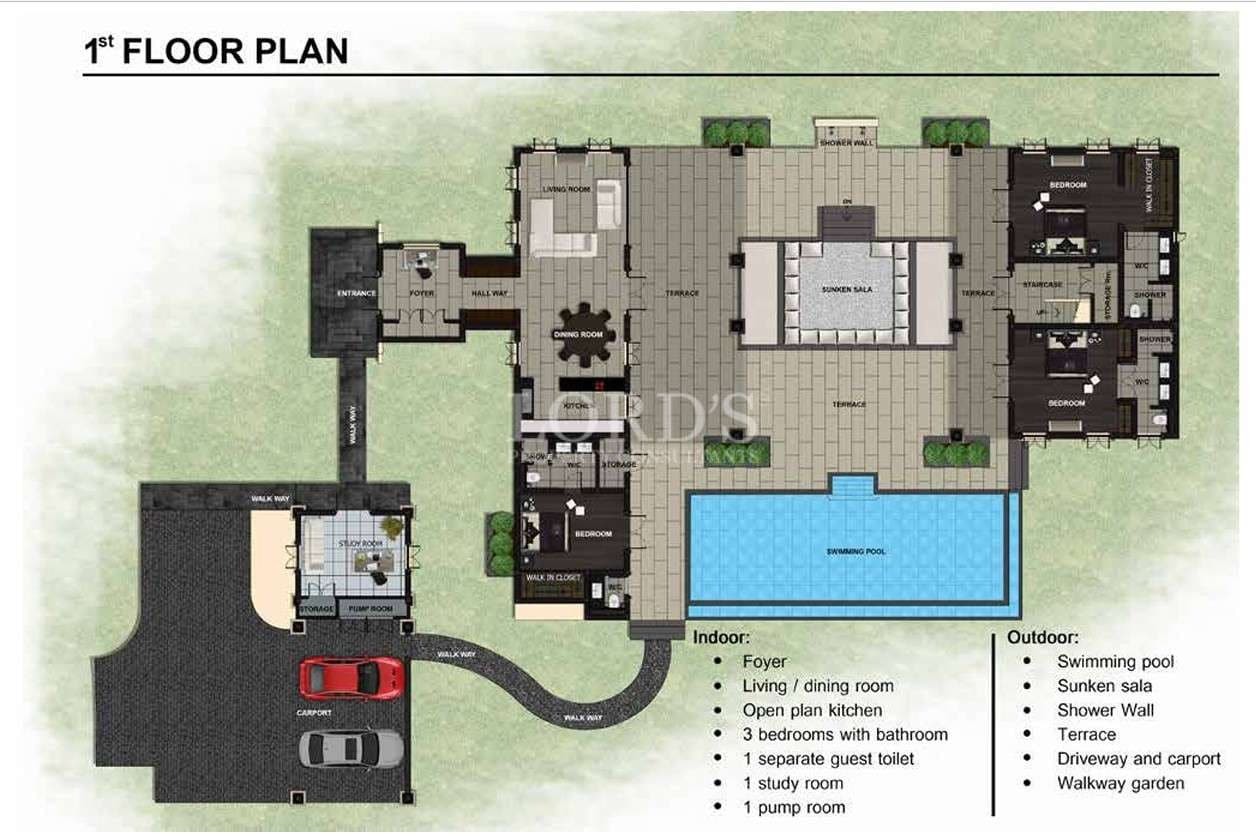First floor architectural layout plan