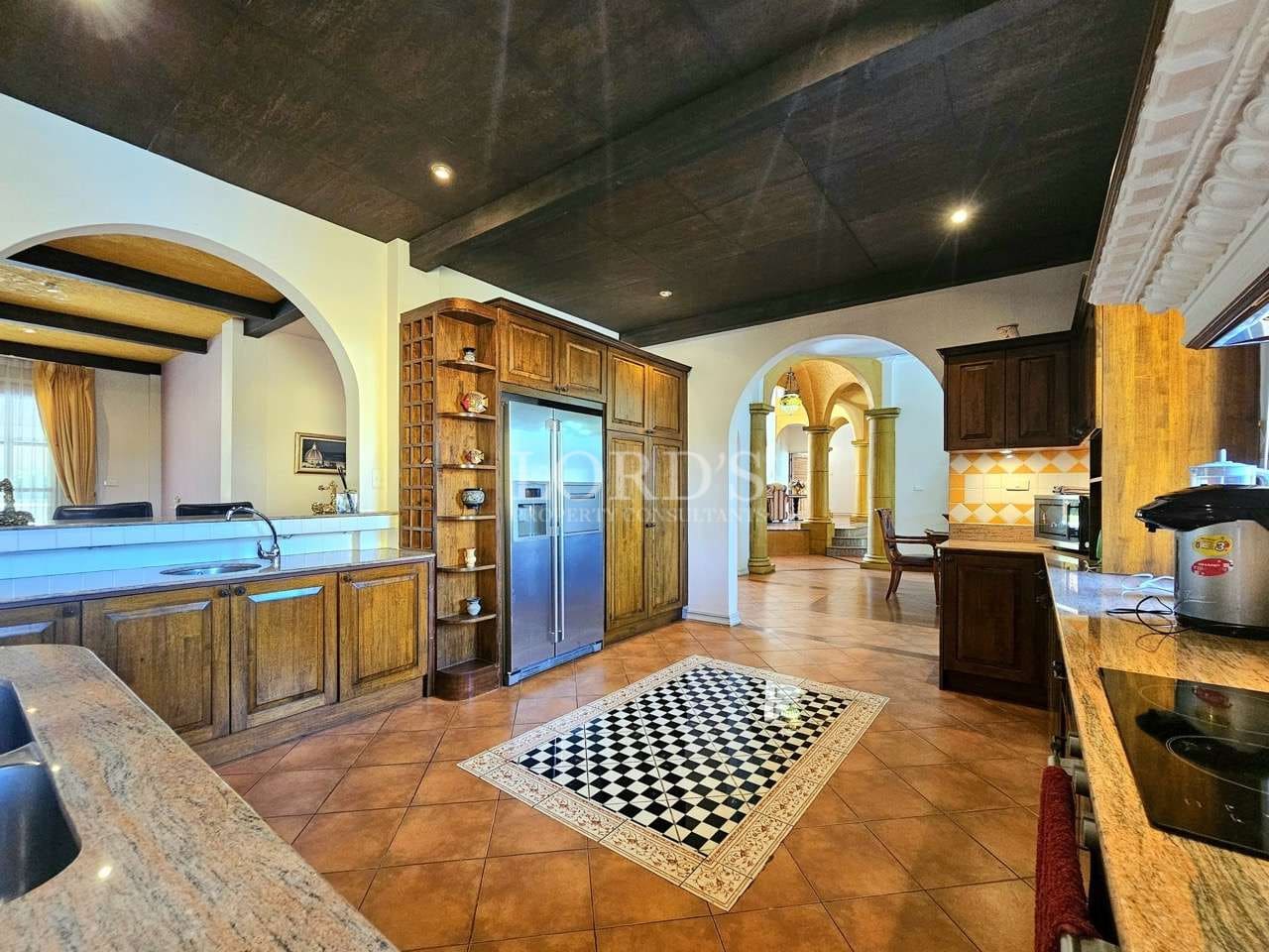 Spacious kitchen with elegant design.