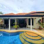 Modern house with pool and garden