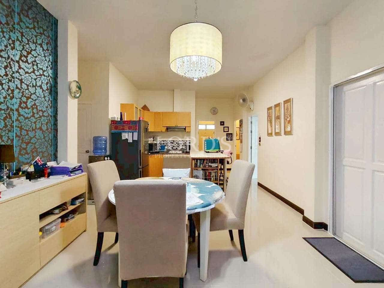 Modern kitchen and dining area