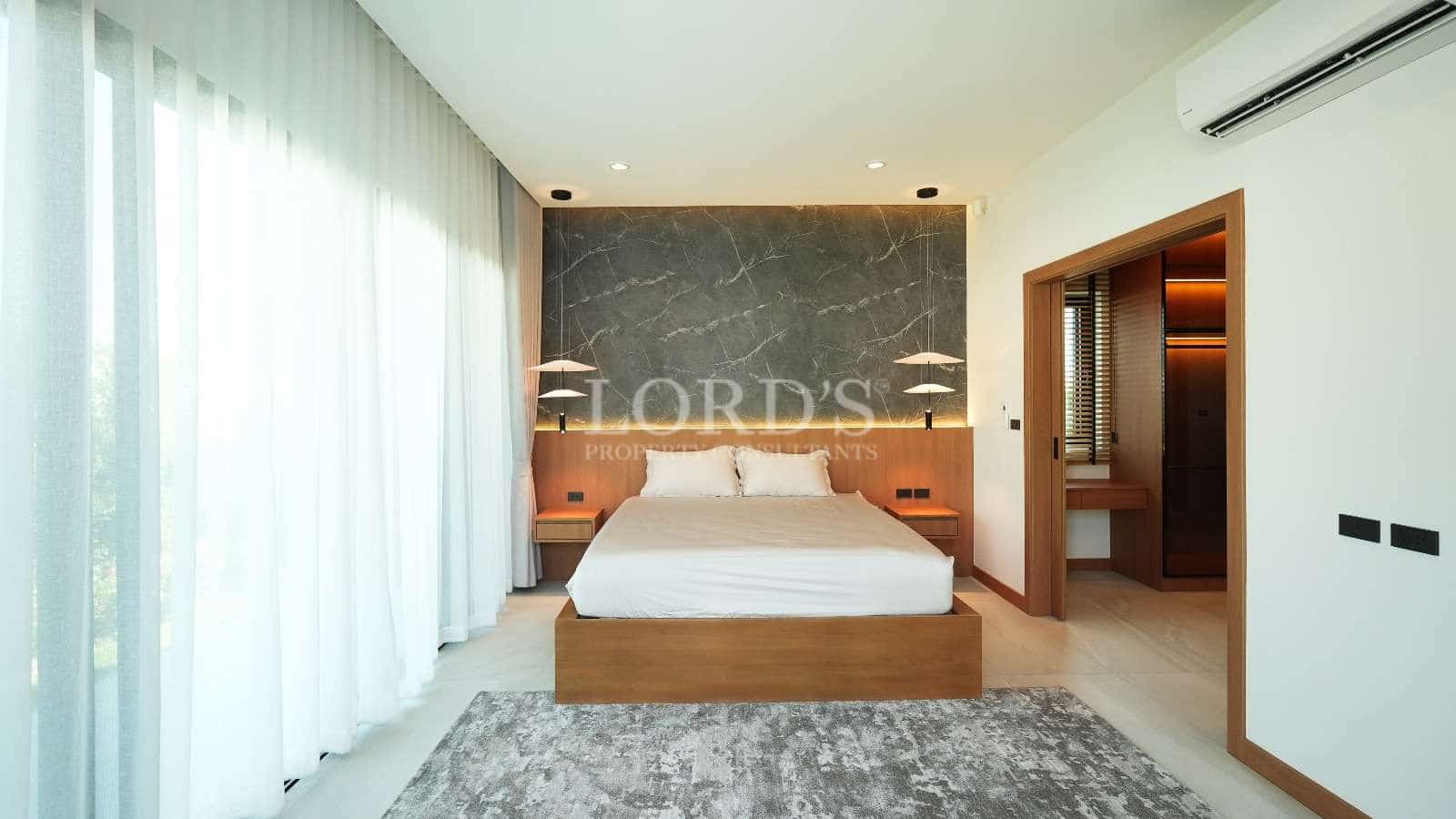 Modern bedroom with minimalist design