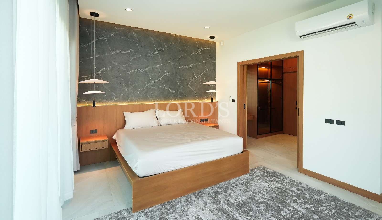 Modern bedroom with minimalist design