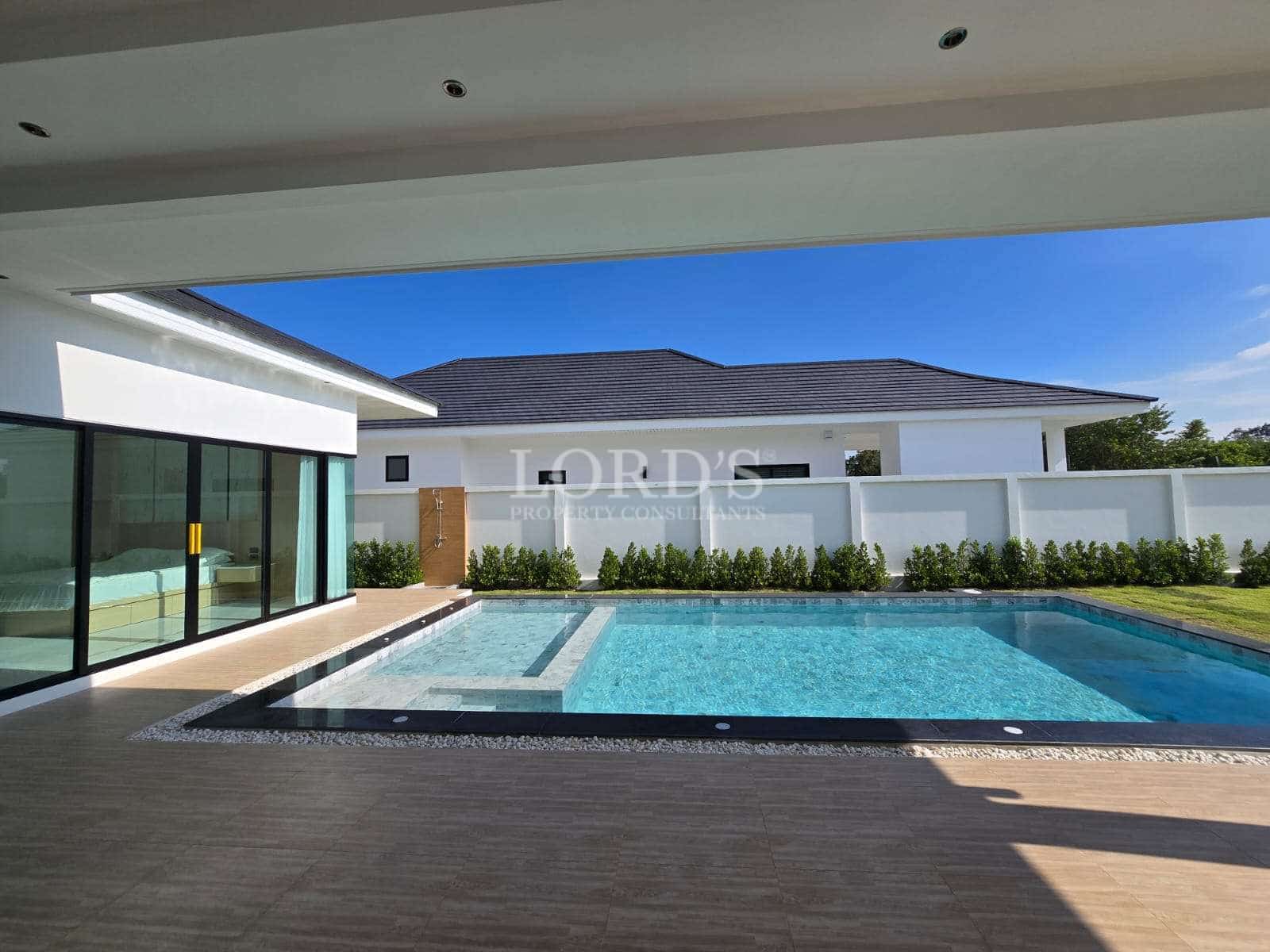 Modern house with swimming pool