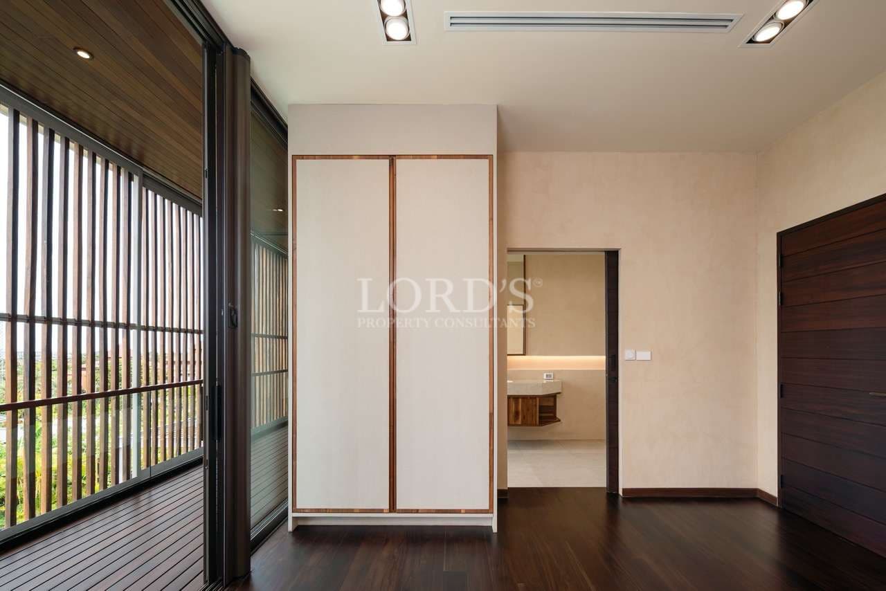 Modern interior with wooden flooring