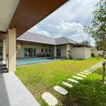 Modern house with pool and garden