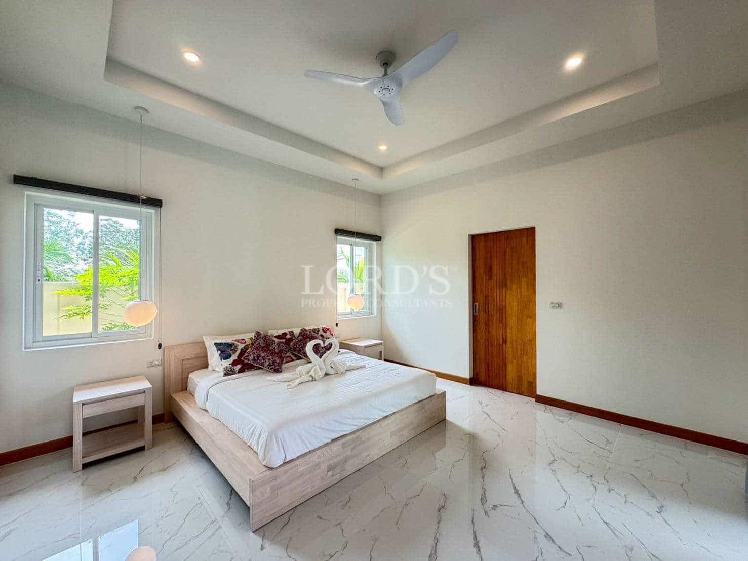 Modern bedroom with minimalist design