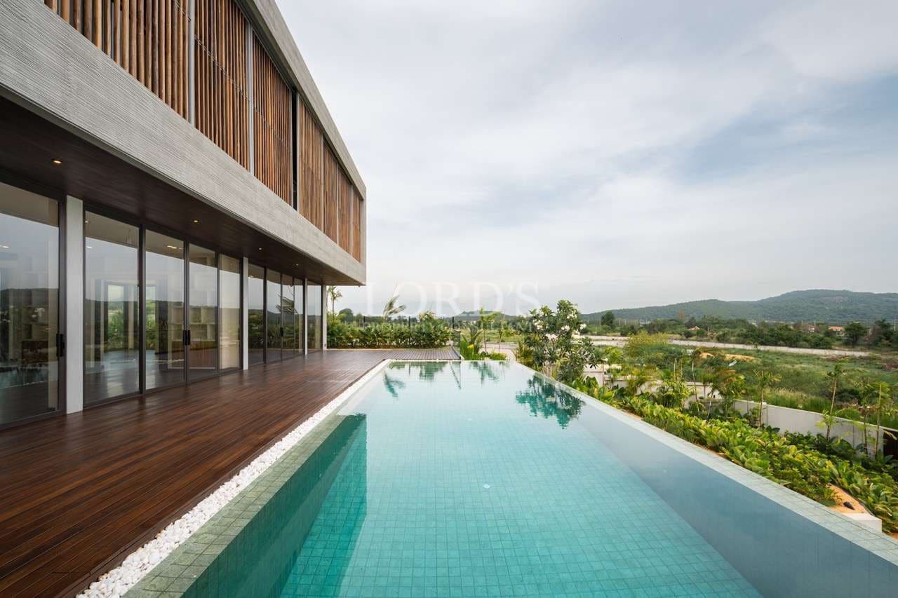 Modern house with infinity pool