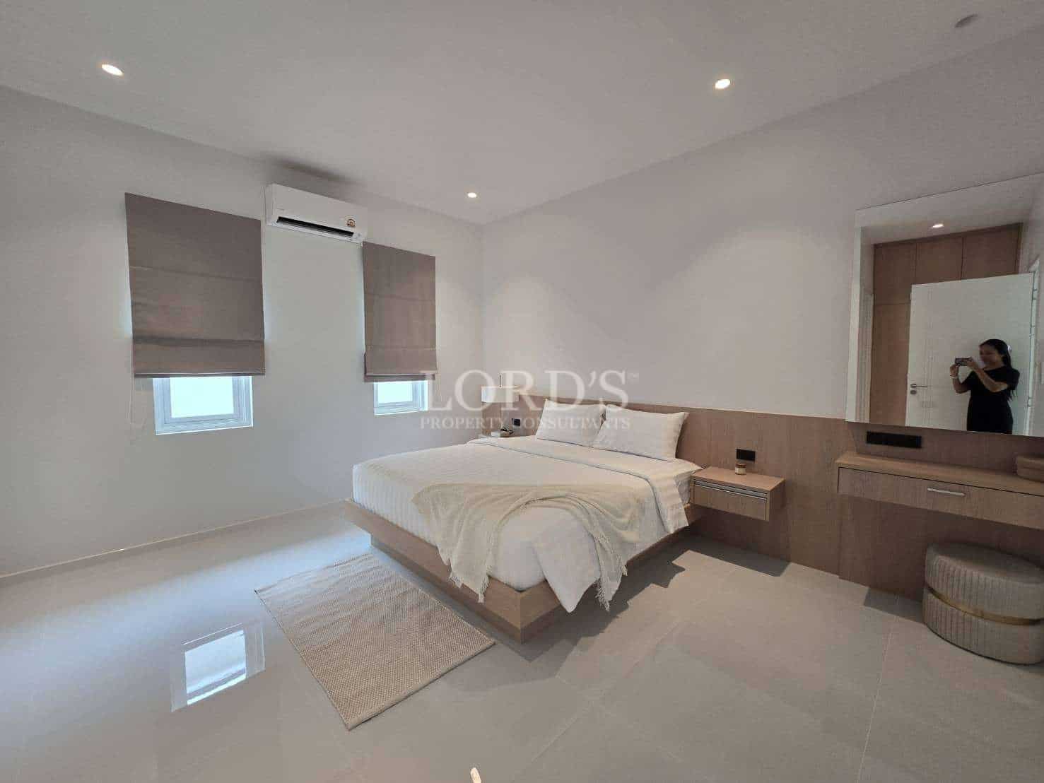 Modern bedroom with minimalist design