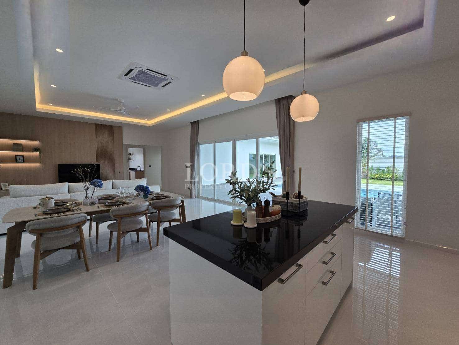 Modern kitchen with elegant decor