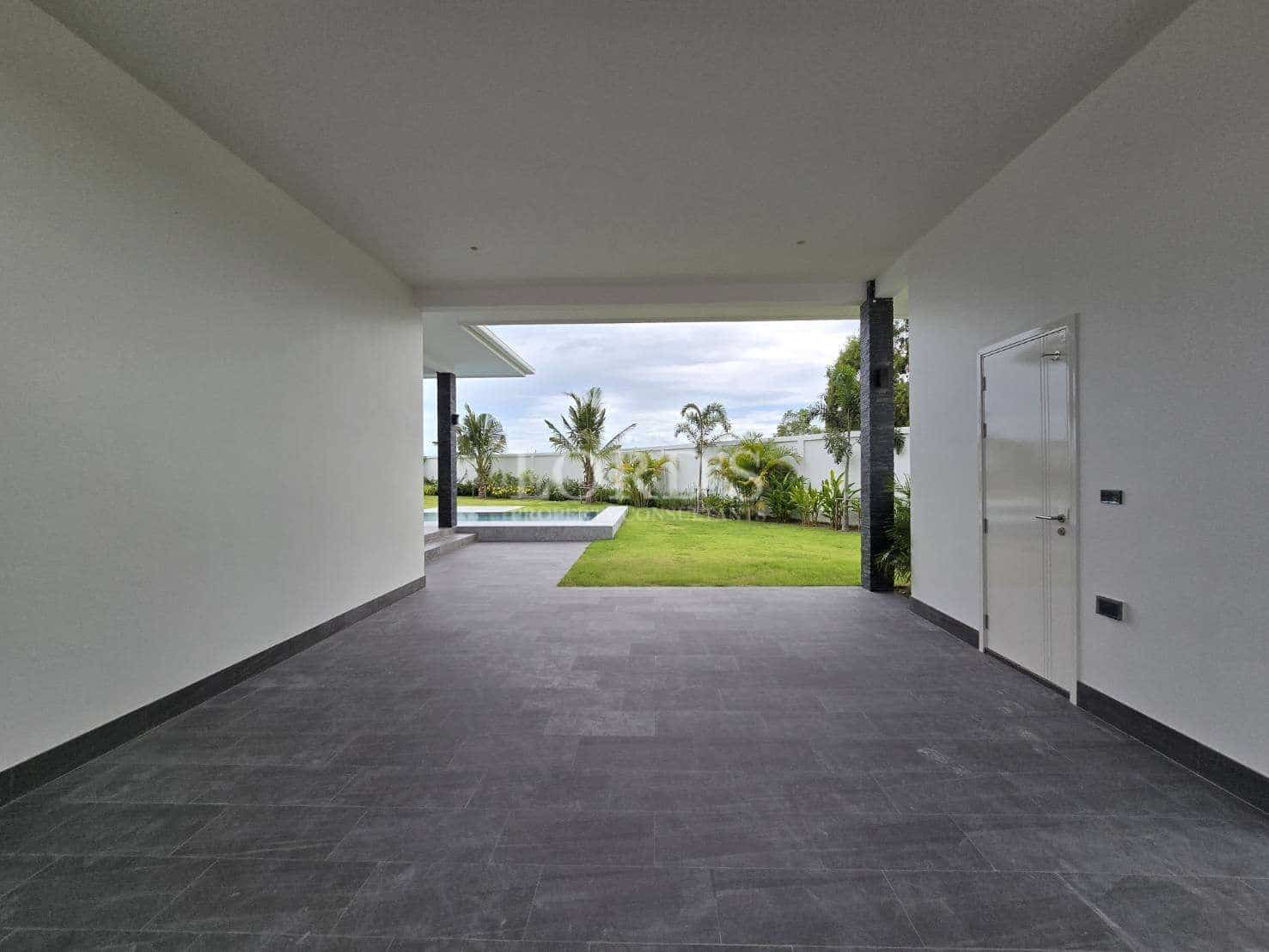 Spacious interior with outdoor view