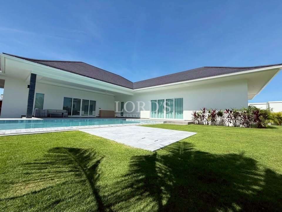 Modern house with pool and garden