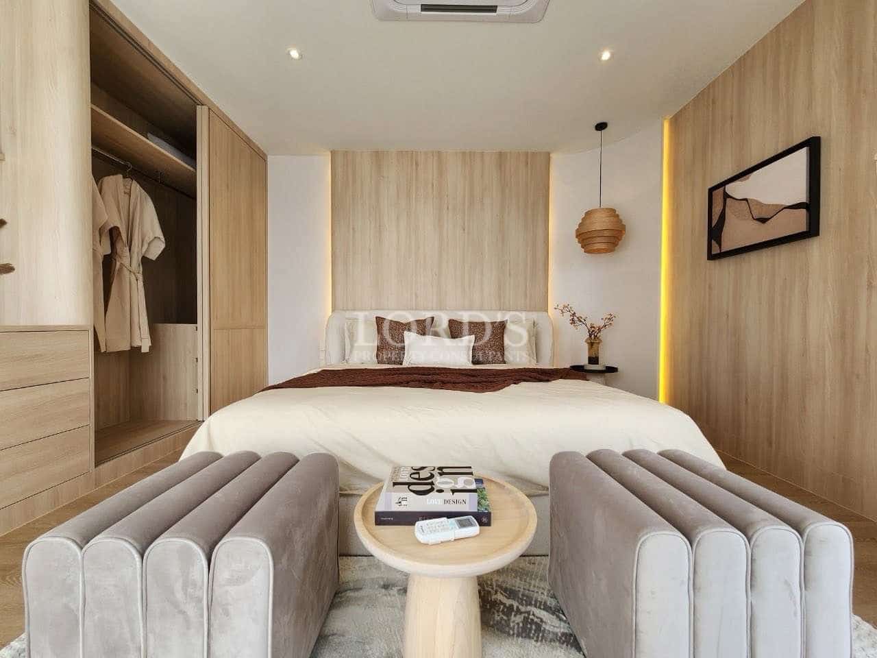 Modern bedroom with minimalist design