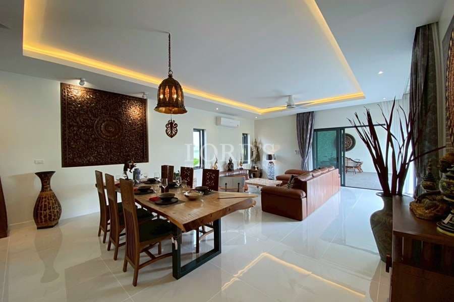 Modern dining area with elegant decor