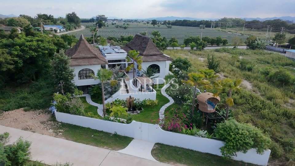 Unique house with lush surroundings