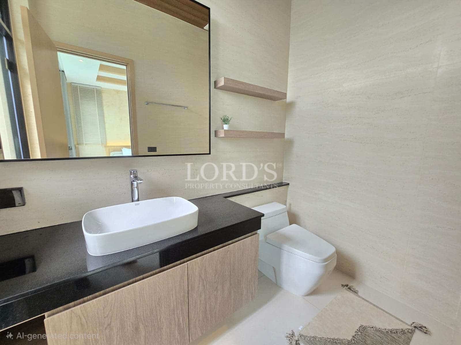 Modern bathroom with minimalist design