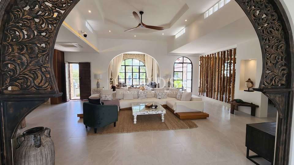 Spacious, modern living room interior