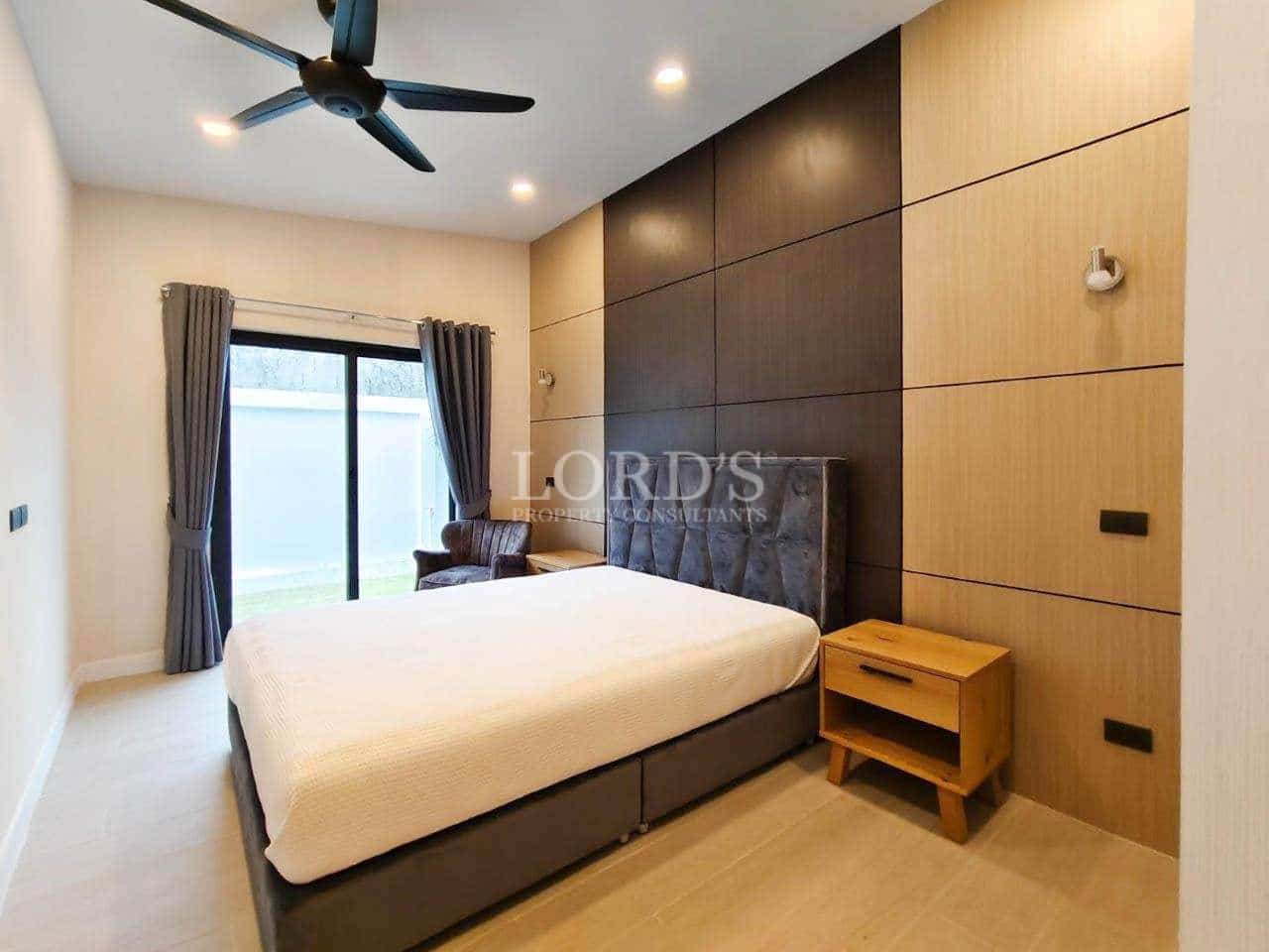 Modern bedroom with neutral colors