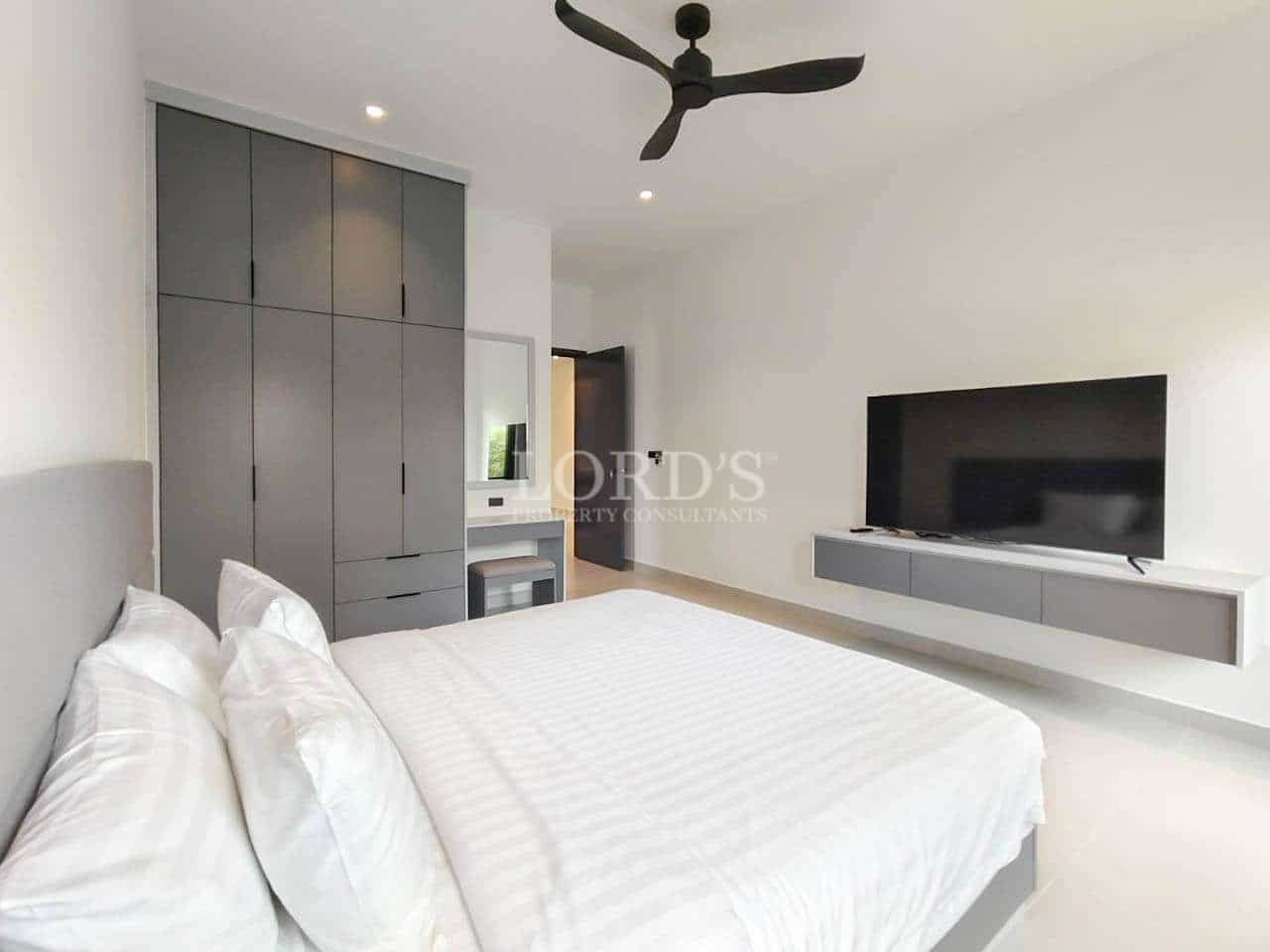 Modern bedroom with minimalist design