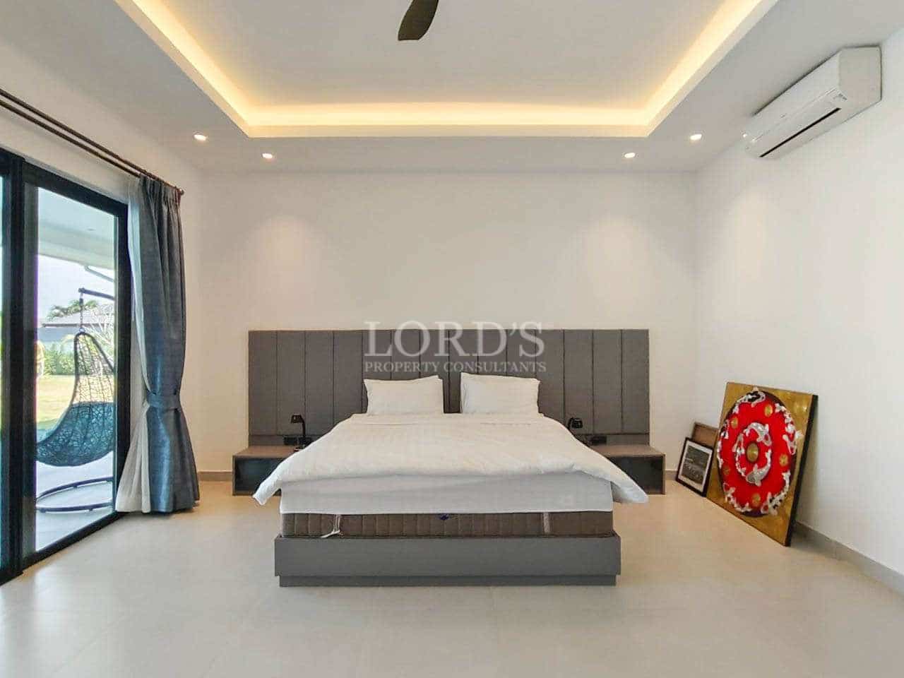 Modern bedroom with minimalist design