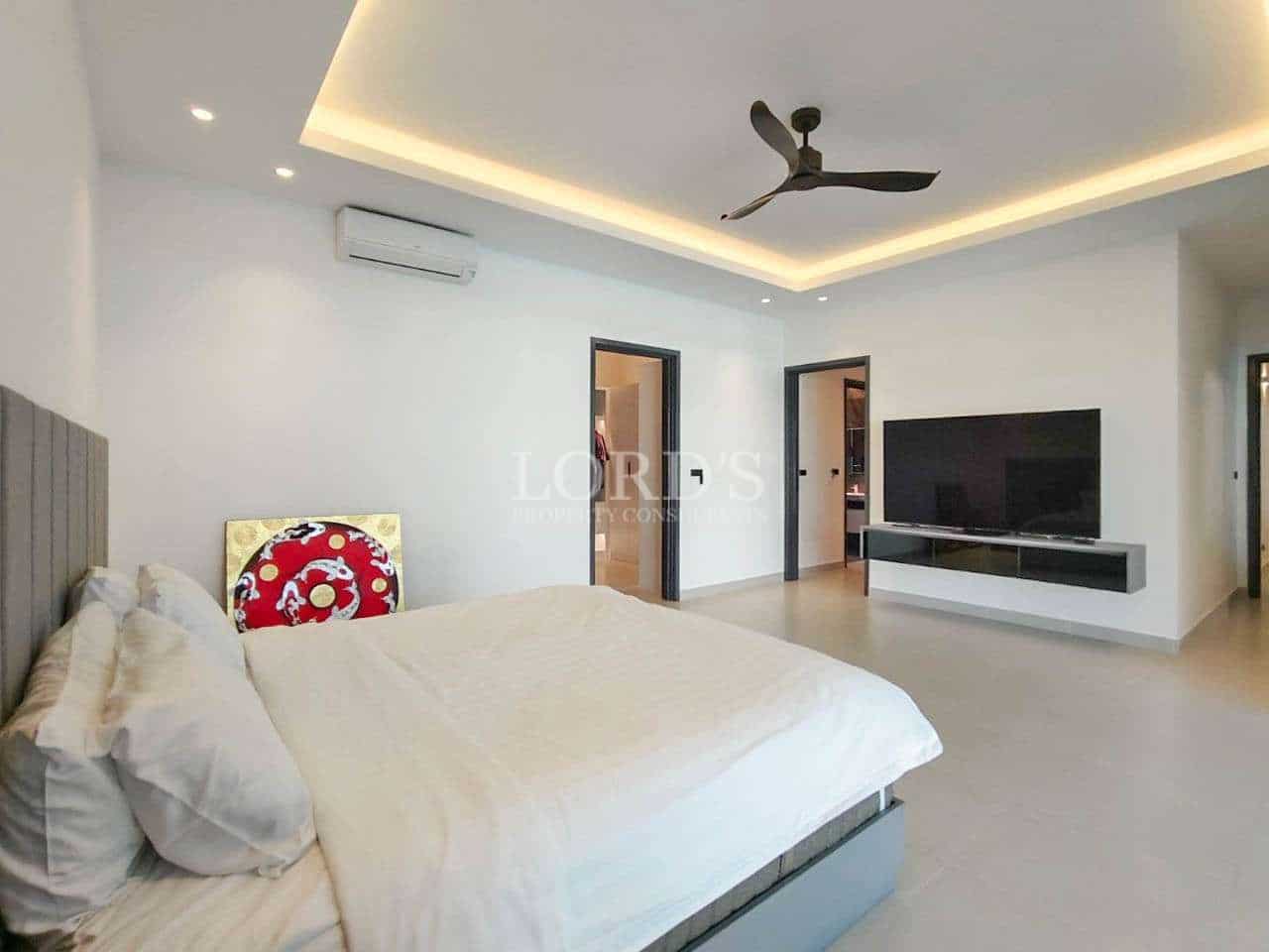 Modern bedroom with minimalist design