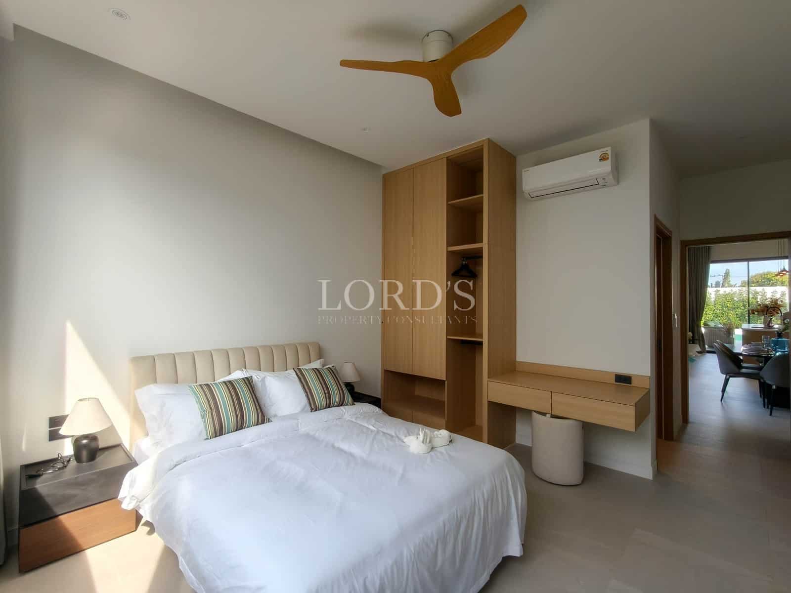 Modern bedroom with minimalist decor