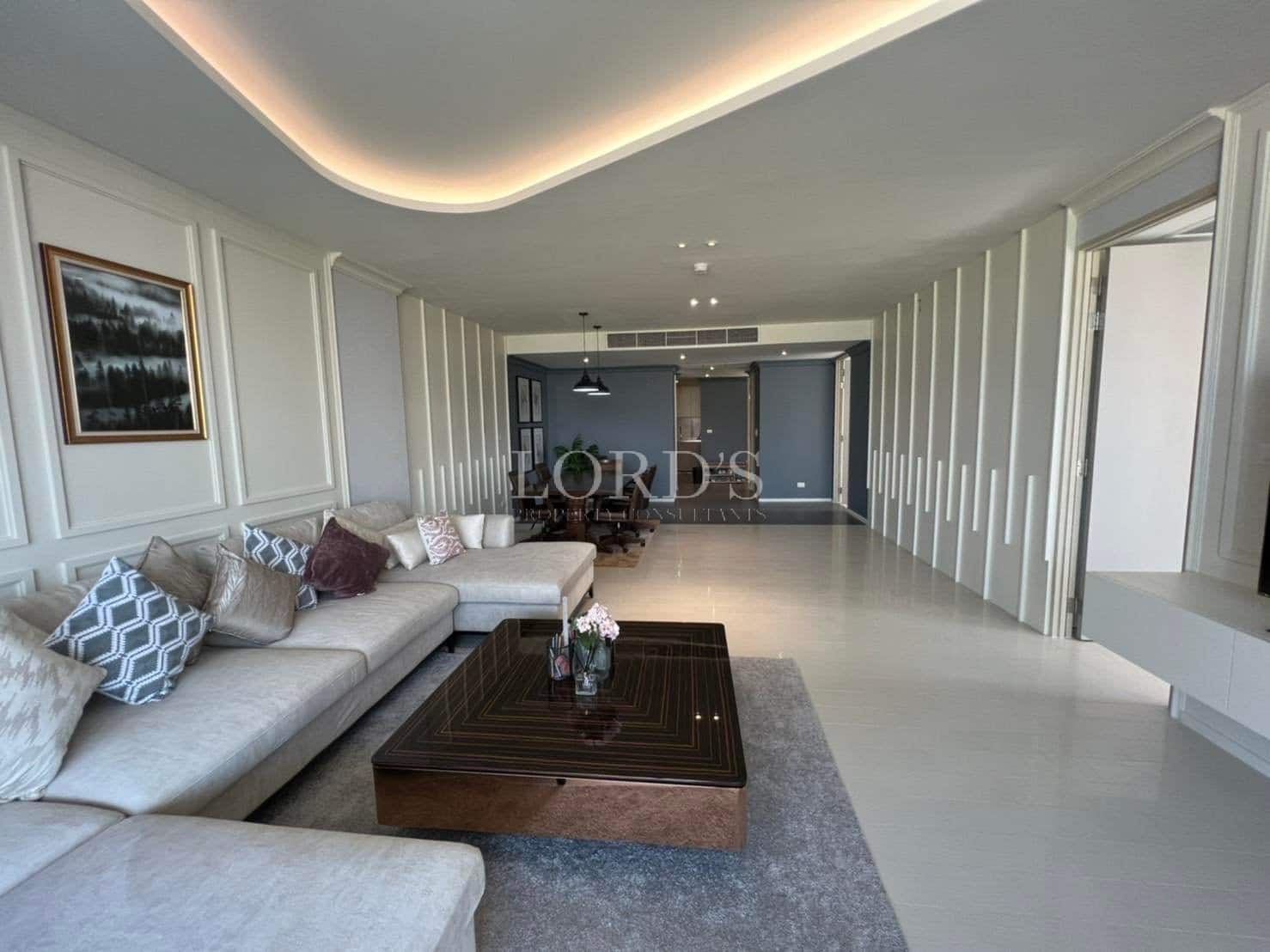 Modern living room with elegant decor