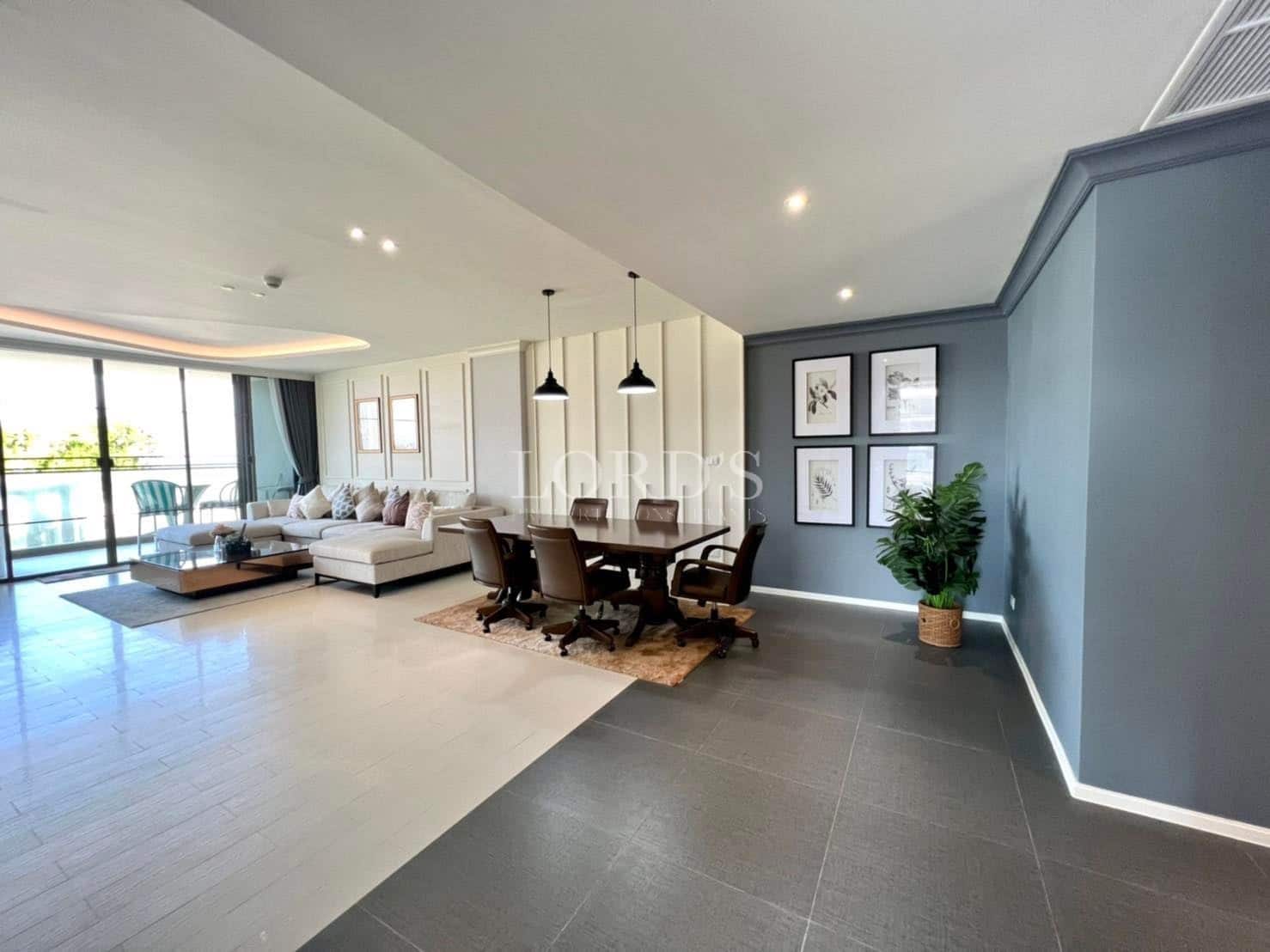 Modern living room with elegant furniture