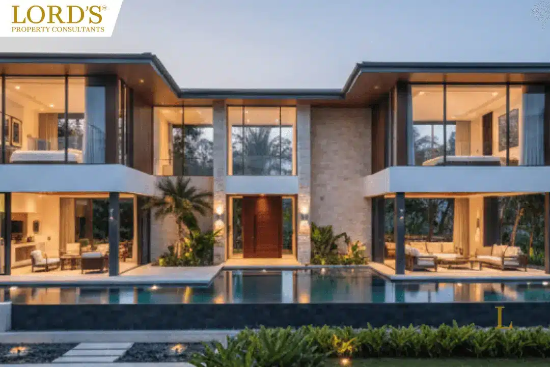 Modern luxury villa with pool